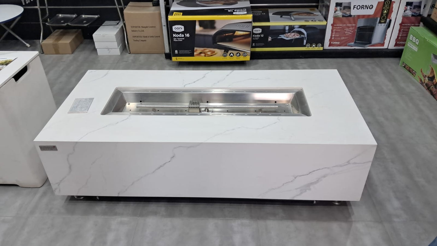 Elementi Granville Fire Table - White
