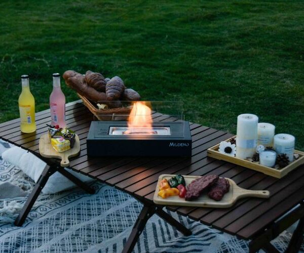 Long Tabletop Fireplace