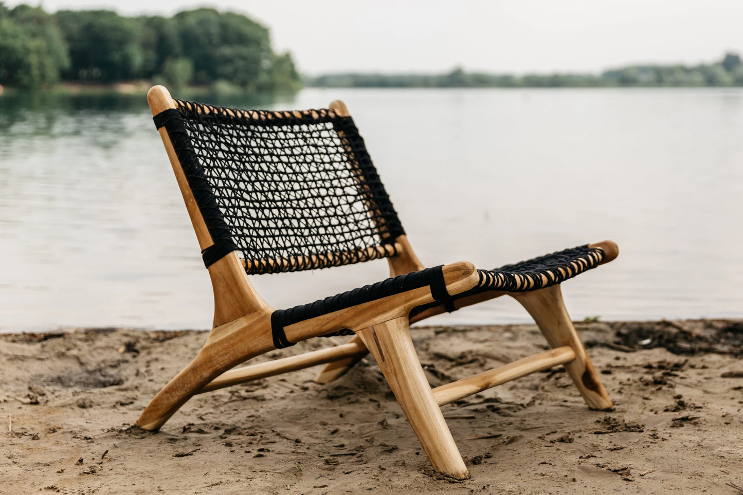 Wooden Macrame Chair